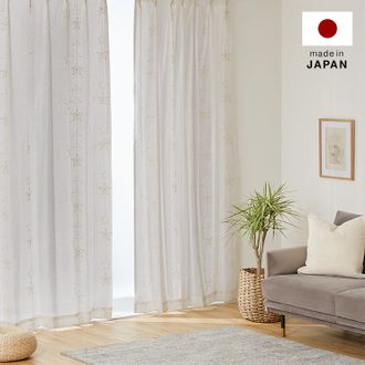 レースカーテン,幅100×丈108?218cm,2枚組,ポリエステル,レース