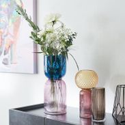 【美品・完売品】KARE モッカ ストライプ フラワーベース 廃番】モッカ ストライプ 28cm フラワーベース - 花瓶・フラワー