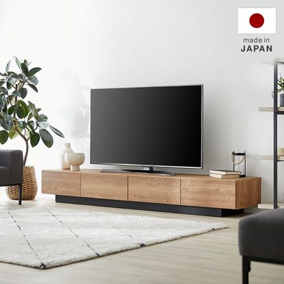 ローテレビボード/TV BOARD 一枚板/楢材 日本製別室で保管しています