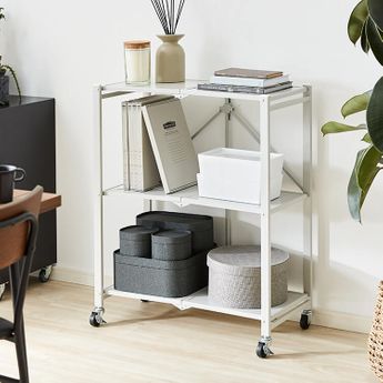 LOWYA Lectro ワゴン・ラック Amazon.co.jp: LOWYA ロウヤ キッチンワゴン スチール