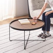 折りたたみテーブル トレイテーブル Lサイズ[ブラウン] ROOM ESSENCE