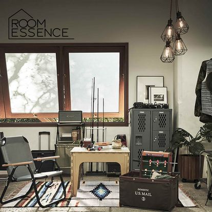 ROOM ESSENCE スチールチェスト(幅75cm) キャスター付き2段ロッカー