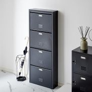 ROOM ESSENCE シューズラック(幅50cm) ヴィンテージ調キャビネット