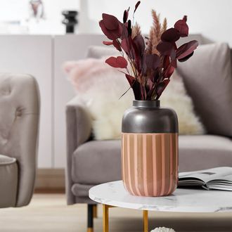 KARE モッカ ストライプ フラワーベース 花瓶 | 【公式】LOWYA(ロウヤ