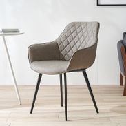 展示品　ラフォーマ・ジャパン※グレーのファブリックチェア3脚　美品♪ La Forma チェア ダイニングチェア 椅子 イス デスクチェア シンプル