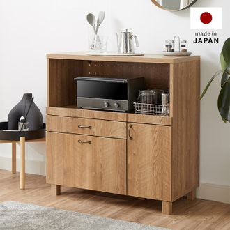 納得できる割引 アンティーク調の食器棚 日本製 【公式】LOWYA(ロウヤ | [幅90] 食器棚・キッチンカウンター