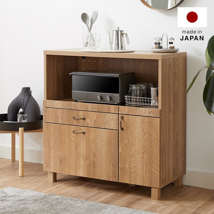 アンティーク調の食器棚 日本製 [幅90] | 【公式】LOWYA(ロウヤ) 家具 