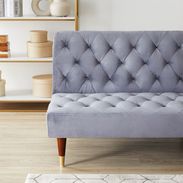 ソファベッド ベルベット調 リクライニング 大人可愛い [幅178