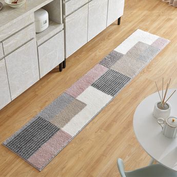 洗えるキッチンマット(240×45cm) くすみカラーがおしゃれなマット