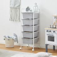 【送料無料】木製収納ラック5段(キャスター付き) Furniture キャスター付きラック 5段 [幅32] | 【公式】LOWYA(ロウヤ) 家具