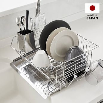 水切りラック 水切りカゴ 大容量 ステンレス [幅35] | 【公式】LOWYA