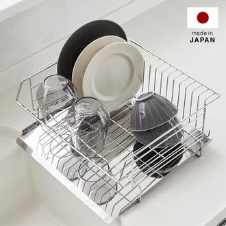 水切りラック 水切りカゴ 大容量 ステンレス [幅35] | 【公式