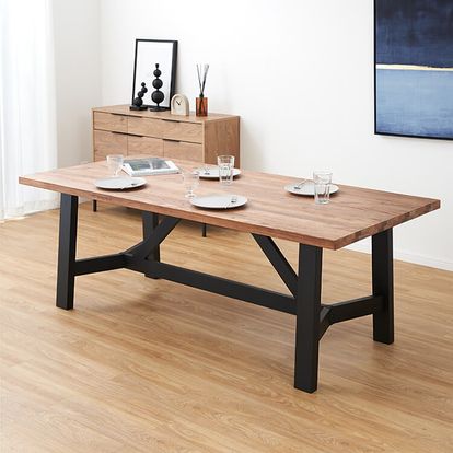 テーブル ダイニング 食卓 木製 インダストリアル ダイニングテーブル 