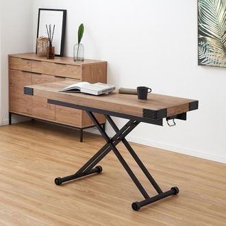 LOWYA（ロウヤ）昇降式テーブル テーブル 昇降式 高さ調節 昇降式テーブル おしゃれ 折りたたみ