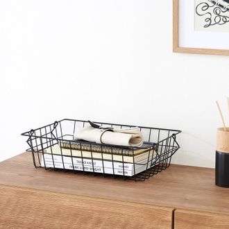 ワイヤーバスケット スタック B 37x26x10 インテリア雑貨 生活雑貨