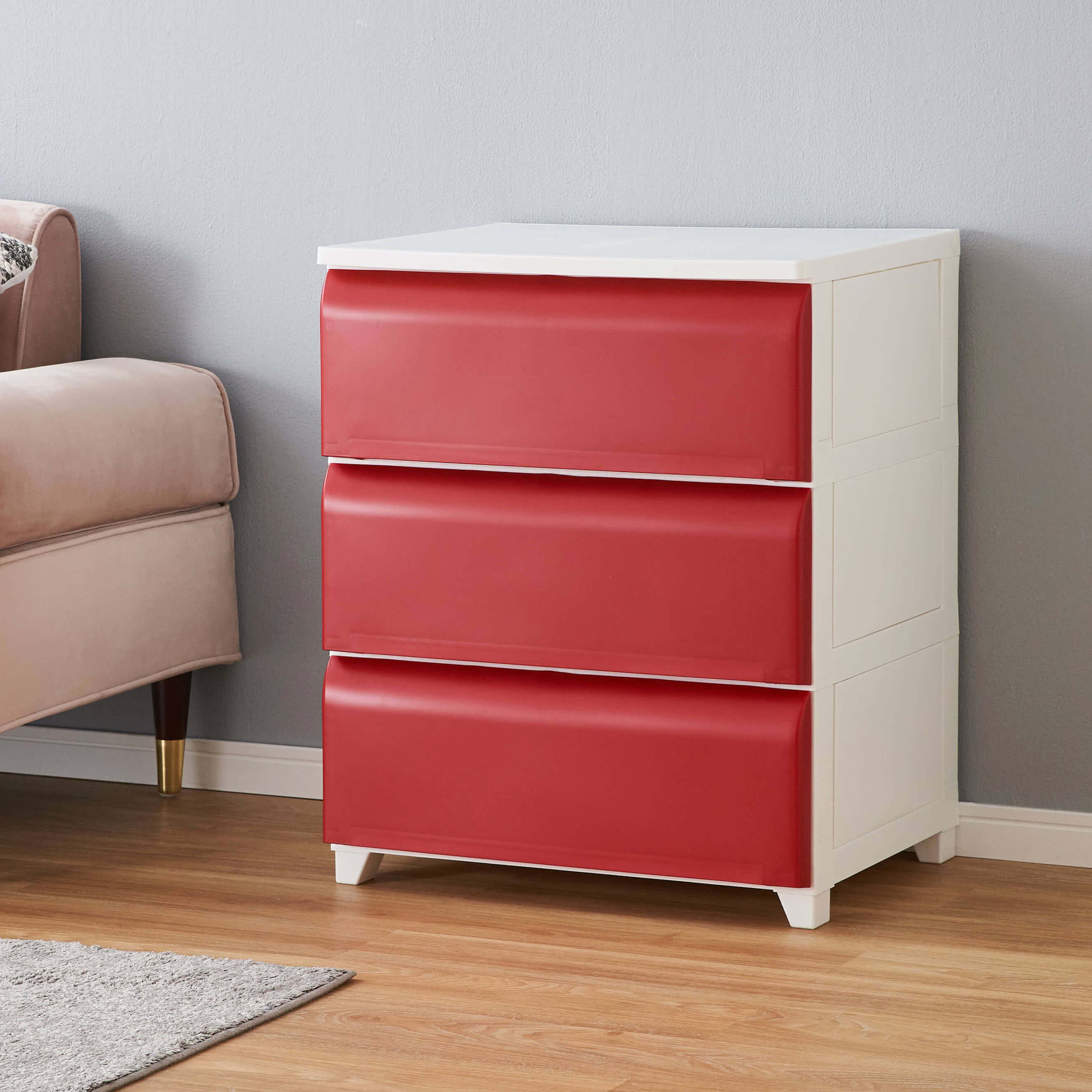 IKEA、ヘムネス、赤、ハイチェスト IKEA、ヘムネス、赤、ハイチェスト
