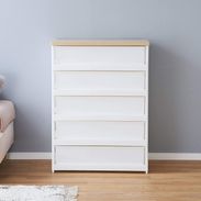 【LOWYA】ホワイト木製チェスト 5引き出し LOWYA】ホワイト木製チェスト 5引き出し 楽天市場】[ポイント5倍