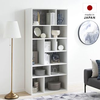 モルタル調がおしゃれな本棚 | 【公式】LOWYA(ロウヤ) 家具 