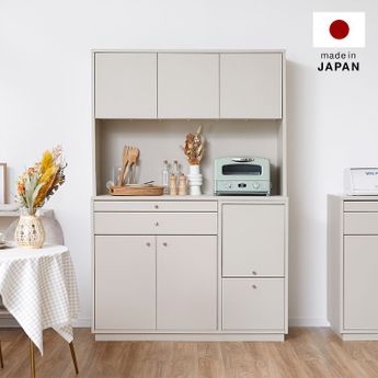 韓国インテリア風食器棚 [幅120] | 【公式】LOWYA(ロウヤ) 家具