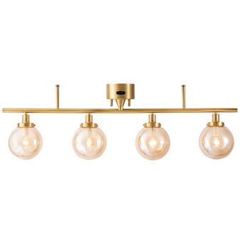 モダンシーリングライト 4灯 ブラウン/クローム まとめ売り〇