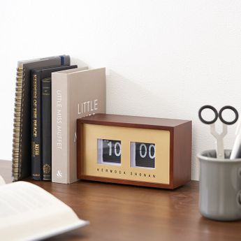 HERMOSA/壁掛け時計/スクエア/鎌倉/アナログ/スチール/グレー/クロック