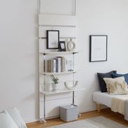 ロウヤ　突っ張りパーテーション　本棚　インテリア 伸縮突っ張りラック パーテーション[幅80] | 【公式】LOWYA(ロウヤ