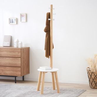 umbra アンブラ ◾️スツール付き 木製ポールハンガー 黒ブラック 楽天市場】umbra アンブラ ポールハンガー スツールコートラック