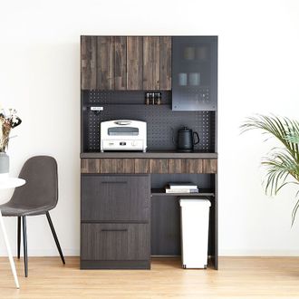 レセ キッチンボード[ガラス上台・ダスト下台] UP TOWN FURNITURE