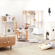 LOWYA 収納付き猫トイレ家具 Amazon.co.jp: LOWYA ロウヤ 猫 家具 トイレ 猫用トイレ ペット