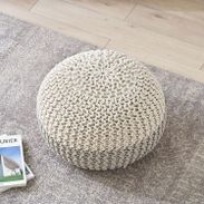 【美品】La Forma プフ　クッション　スツール　LOWYA La Forma （ラフォーマ）プフ ショア フロアクッションとしても