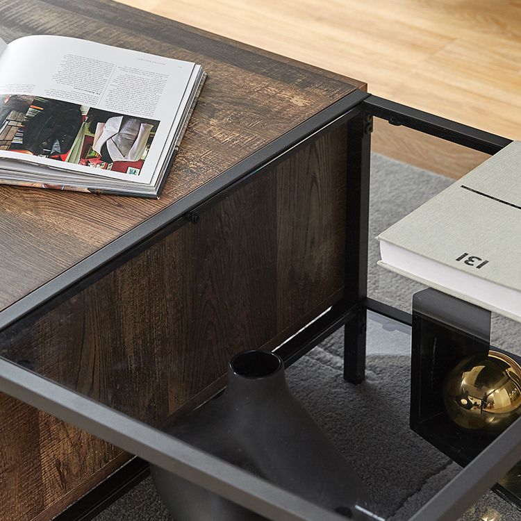 k282b モダンでスタイリッシュな異素材ガラストップテーブル センター