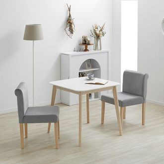 ダイニングテーブルセット 2人 3点セット 丸テーブル 円形 90cm