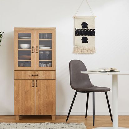 コンパクトサイズの木製食器棚[60] | 【公式】LOWYA(ロウヤ) 家具 