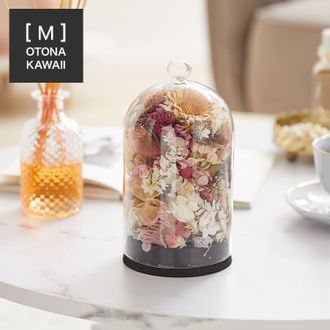 Côté jardin ドライフラワー ガラスドーム(大) [オトナカワイイ