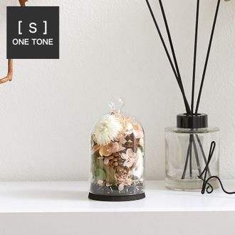 Côté jardin ドライフラワー ガラスドーム(小) [ワントーン Côté jardin ドライフラワー ガラスドーム(小) [ワントーン