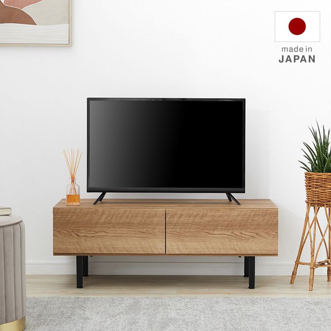 日本製ローテレビ台 木目調 脚付[幅100] | 【公式】LOWYA(ロウヤ) 家具