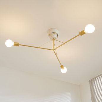 おしゃれなシーリングスポットライト ゴールド 大理石柄 [3灯