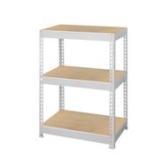 LOWYA 3段　シェルフ　三段　美品　棚 木目調オープンラック ディスプレイラック 天然木風 シェルフ 3