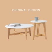 2個セット]北欧風丸テーブル 木脚 | 【公式】LOWYA(ロウヤ) 家具