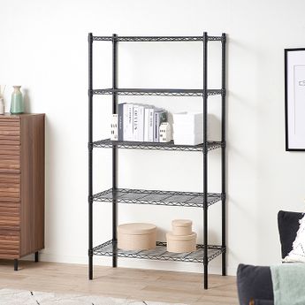 スチールラック メタル製ラック 5段 キャスター付き [幅90] | 【公式