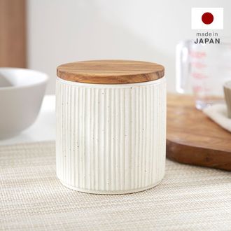 美濃焼キャニスター 保存容器 木蓋 約330ml | 【公式】LOWYA