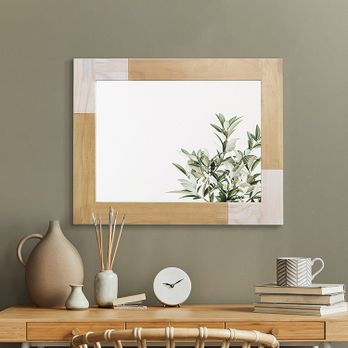 ウォールミラー 壁掛け鏡 モダンファニチャー 縦横両方可能 （鏡木枠の 