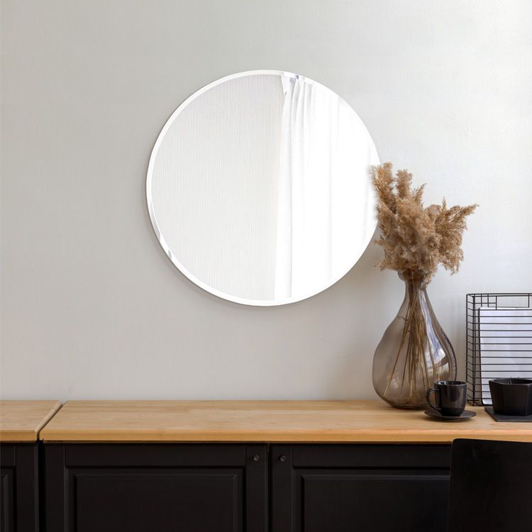 ノンフレームミラーワイド50センチ幅クロム、キャスター付スタイリッシュミラー5mm厚角度調整可能タイプ1126-koe | 性能優れるクロームキャスト無線ミラーリング 広く