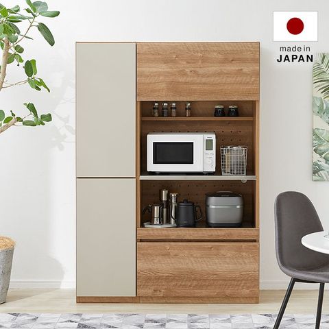 食器棚 ストーン調がおしゃれな日本製 [幅120] | 【公式】LOWYA(ロウヤ 