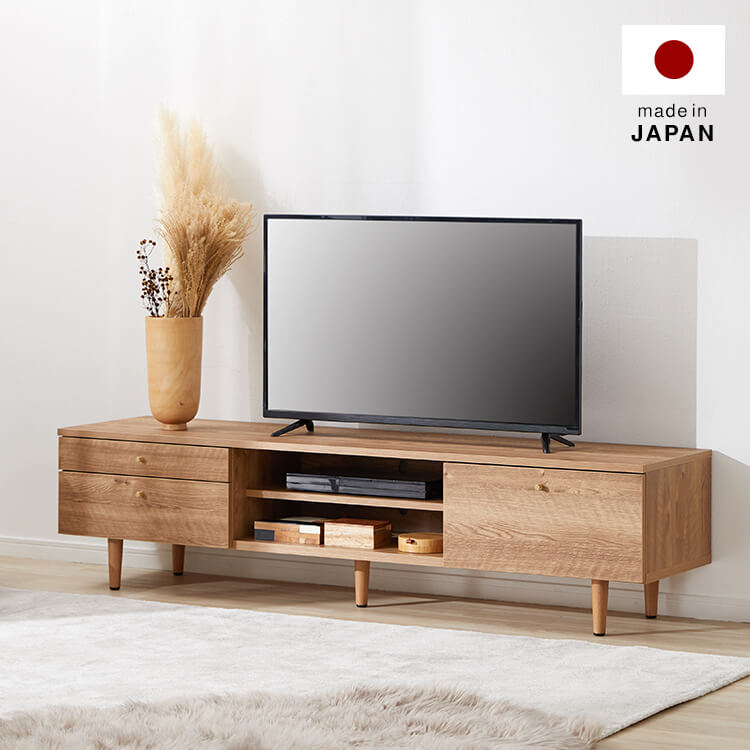 木目調テレビ台 真鍮 木脚 日本製[幅180] | 【公式】LOWYA(ロウヤ) 家具・インテリアのオンライン通販