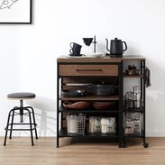 伸縮式キッチンカウンター 木目調 | 【公式】LOWYA(ロウヤ) 家具