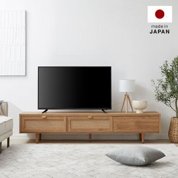 日本製 テレビ台 フラップ扉 収納付き 木脚[幅179.6] | 【公式】LOWYA(ロウヤ) 家具・インテリアのオンライン通販