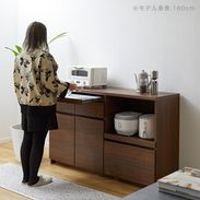 キッチン収納 食器棚 キッチンキャビネット ステンレスカウンター付き