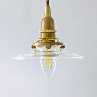クリア] ガラスシェード LED ガラス ペンダントライト ミニシェード