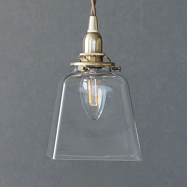 クリアガラス ペンダントライト 2個セット